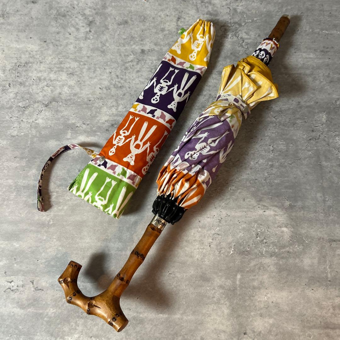 美品】 Vivienne Westwood 折り畳み 傘 総柄 スカル