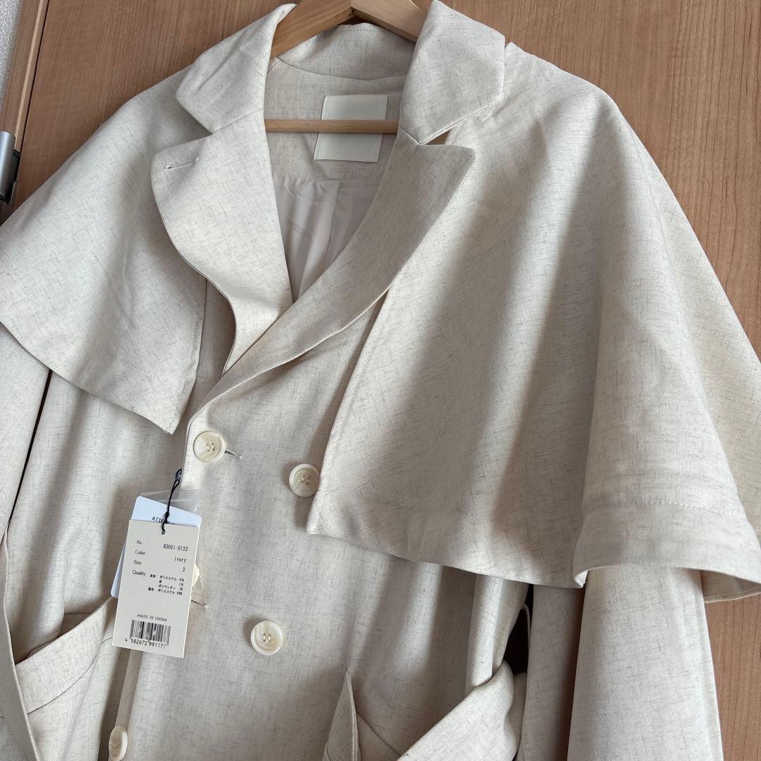 Eaphi ASYMMETRY CAPE TRENCH COAT - メルカリ