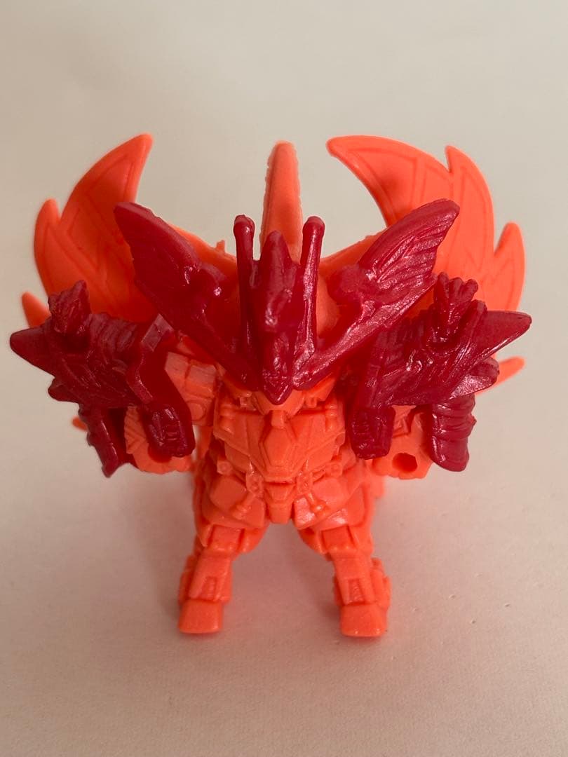 ガン消し 新世大将軍(神馬凰形態)橙 赤色パーツSDガンダム 当時物
