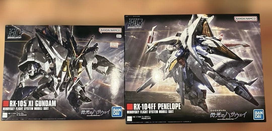 【未組立】HG クスィーガンダム&ペーネロペー&映画初週特典付 HGUC 1/144 ΞガンダムVSペーネロペー ファンネル・ミサイル エフェクト