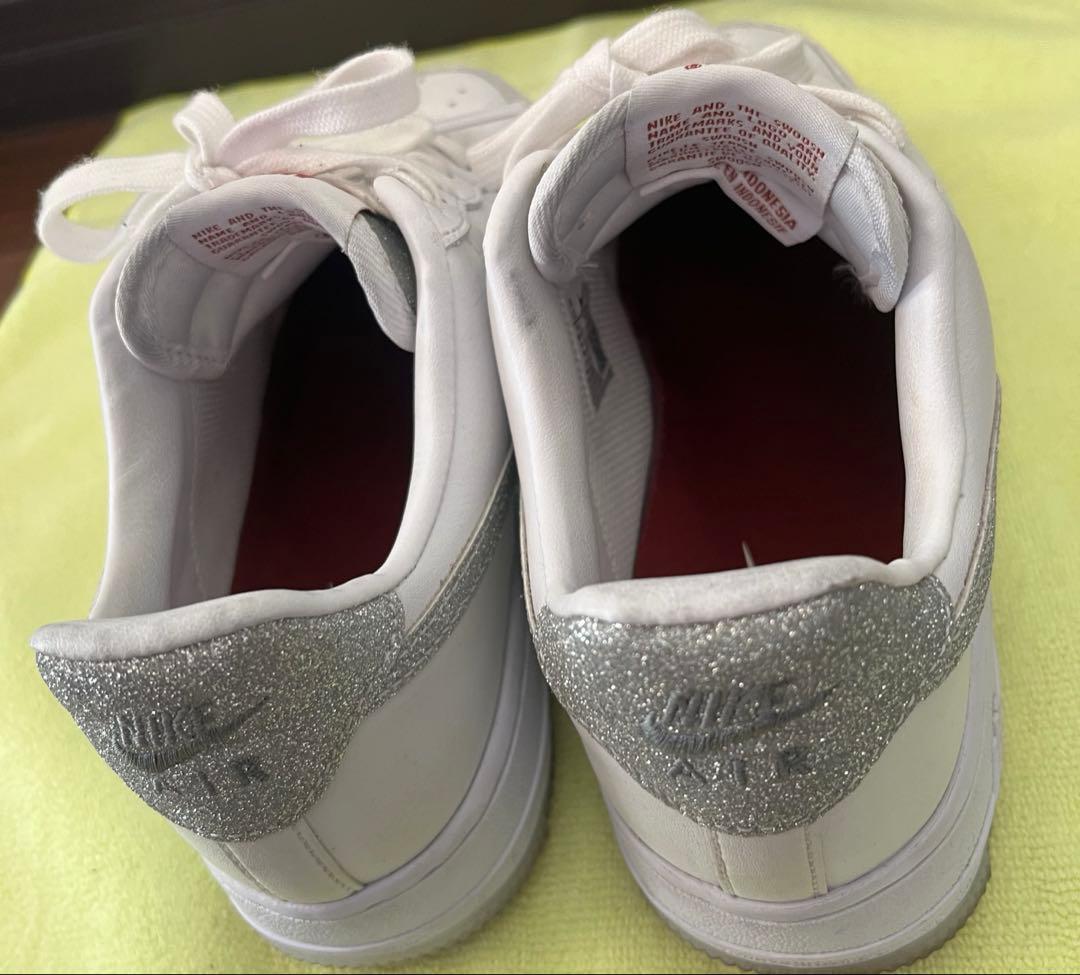 Nike Air Force 1 ホワイト/シルバー　23.5cm