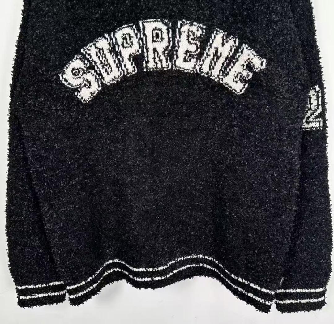 Supreme ブラック ニット セーター - メルカリ