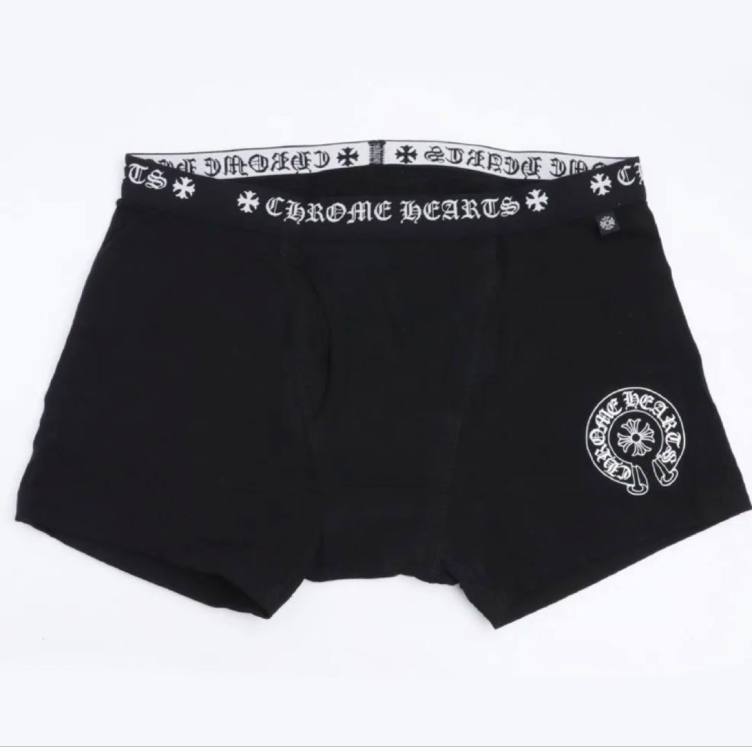 新品】 Chrome Hearts ショート ボクサー ブリーフ 黒×白 M - メルカリ