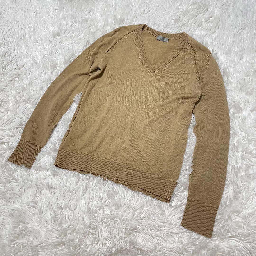 ディオールオム エディ期 07aw アーカイブ Vネック ダメージ加工