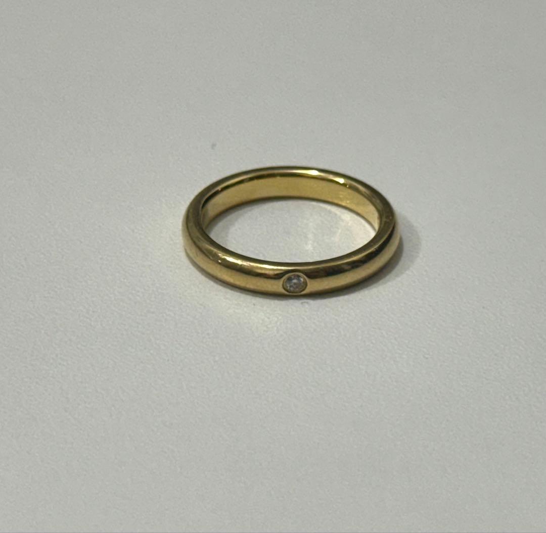 Tiffany k18 8号リング♪ ティファニー TIFFANY&Co. ハーモニー 8号 リング K18ピンクゴールド