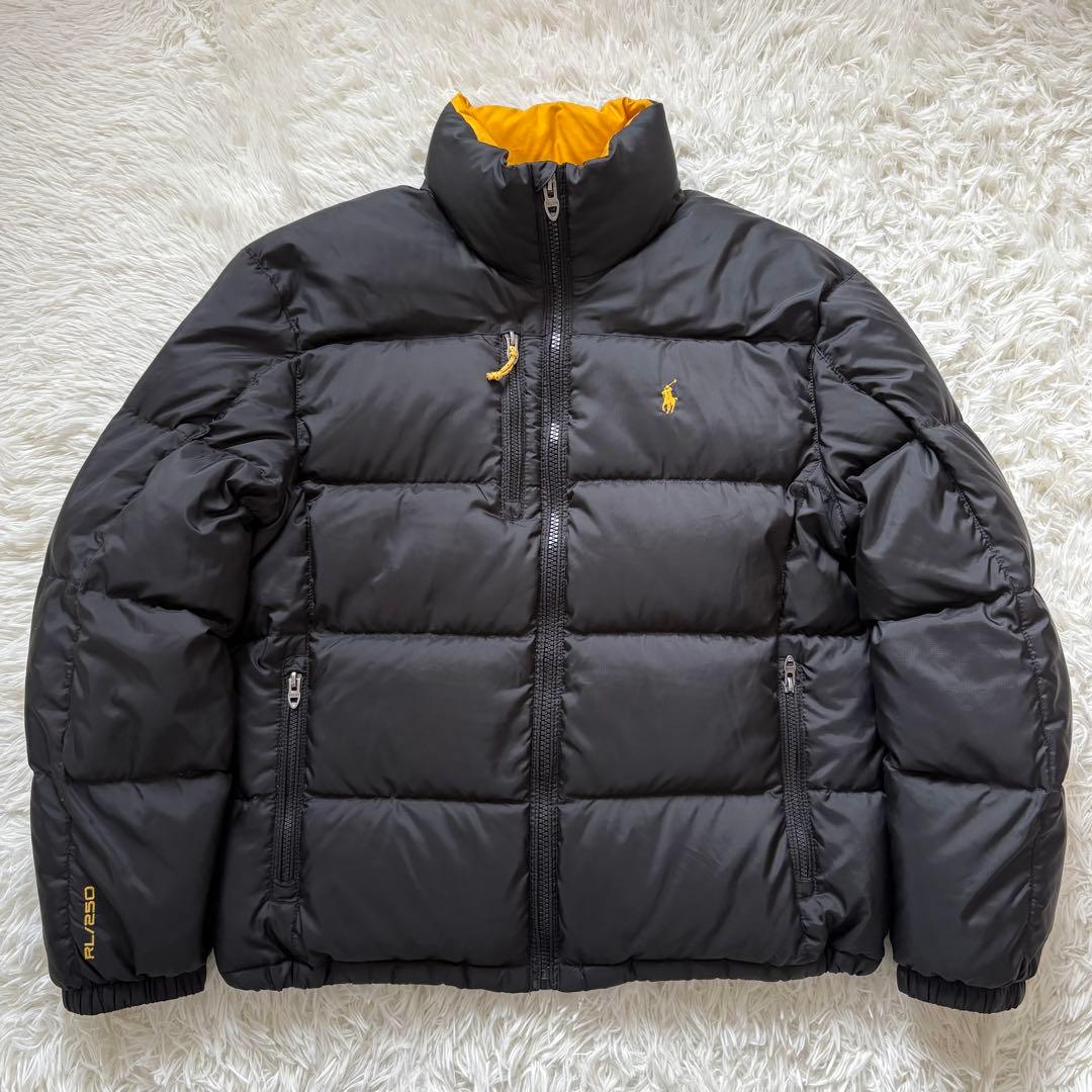 POLO RALPH LAUREN ダウンジャケット L 肉厚 黒 ポニー刺繍 - メルカリ