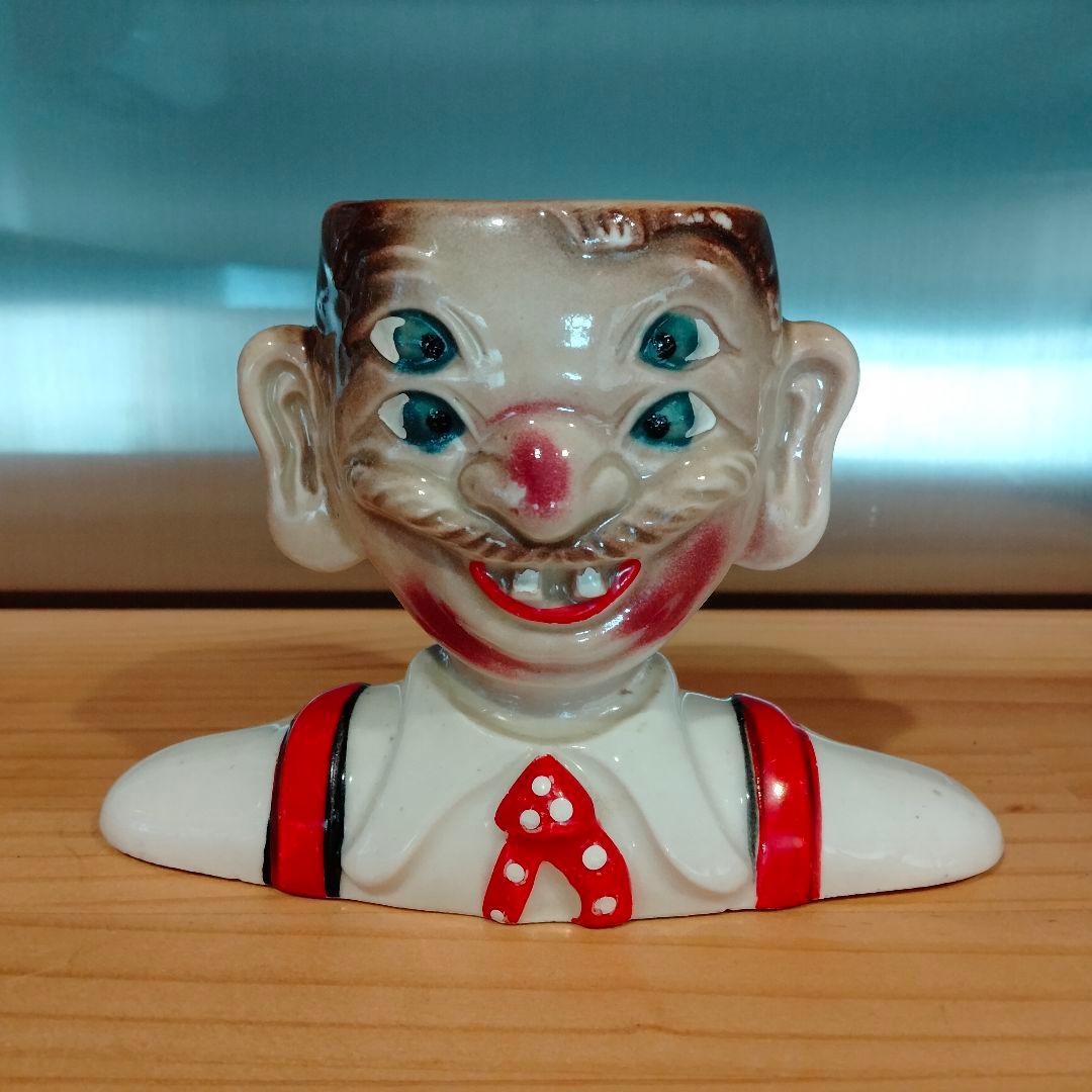 激レア ビンテージ 四つ目 4つ目 置物 ミッドセンチュリー 酔っ払い