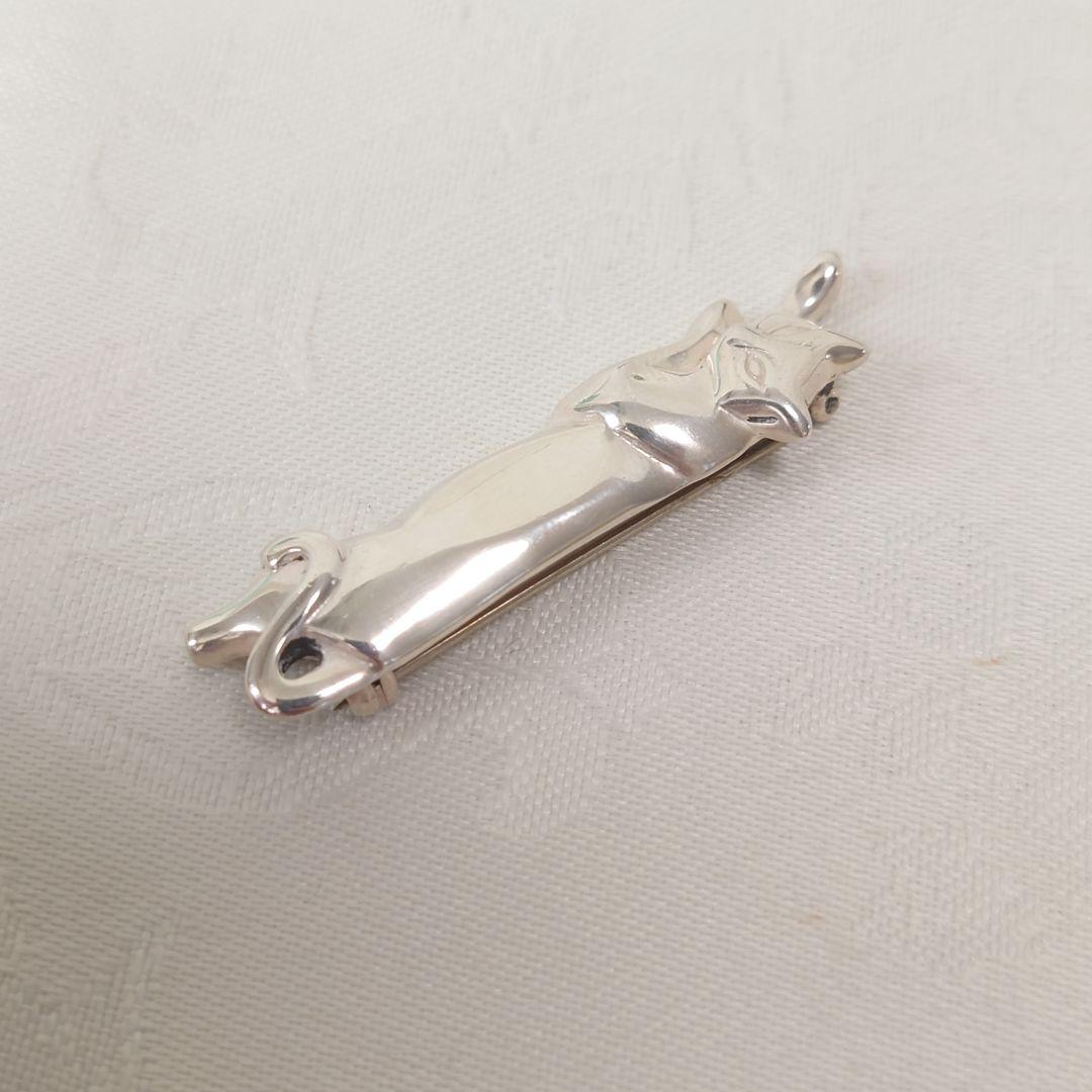 希少】TIFFANY ティファニー 猫 ブローチ 2318 - メルカリ