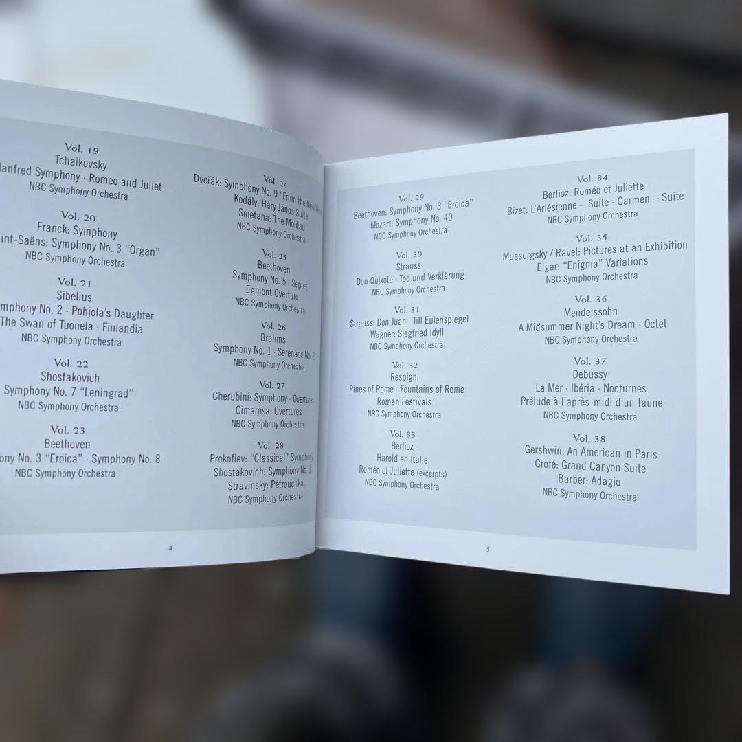 【特価】トスカニーニ RCA録音CD 全集　84CD+冊子　 [DVD欠品］