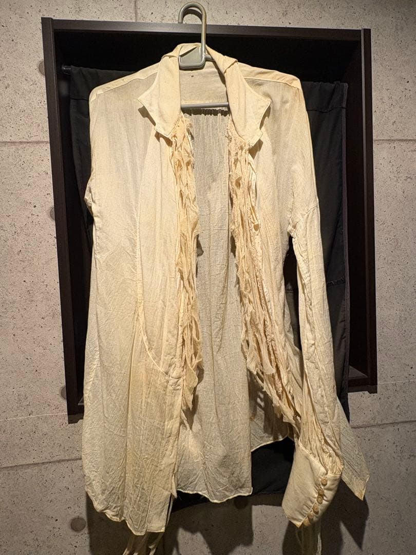 フリンジ付きクリーム色シャツと黒シースルーシャツセット 楽天市場】シースルー シャツ（性別メンズ）の通販