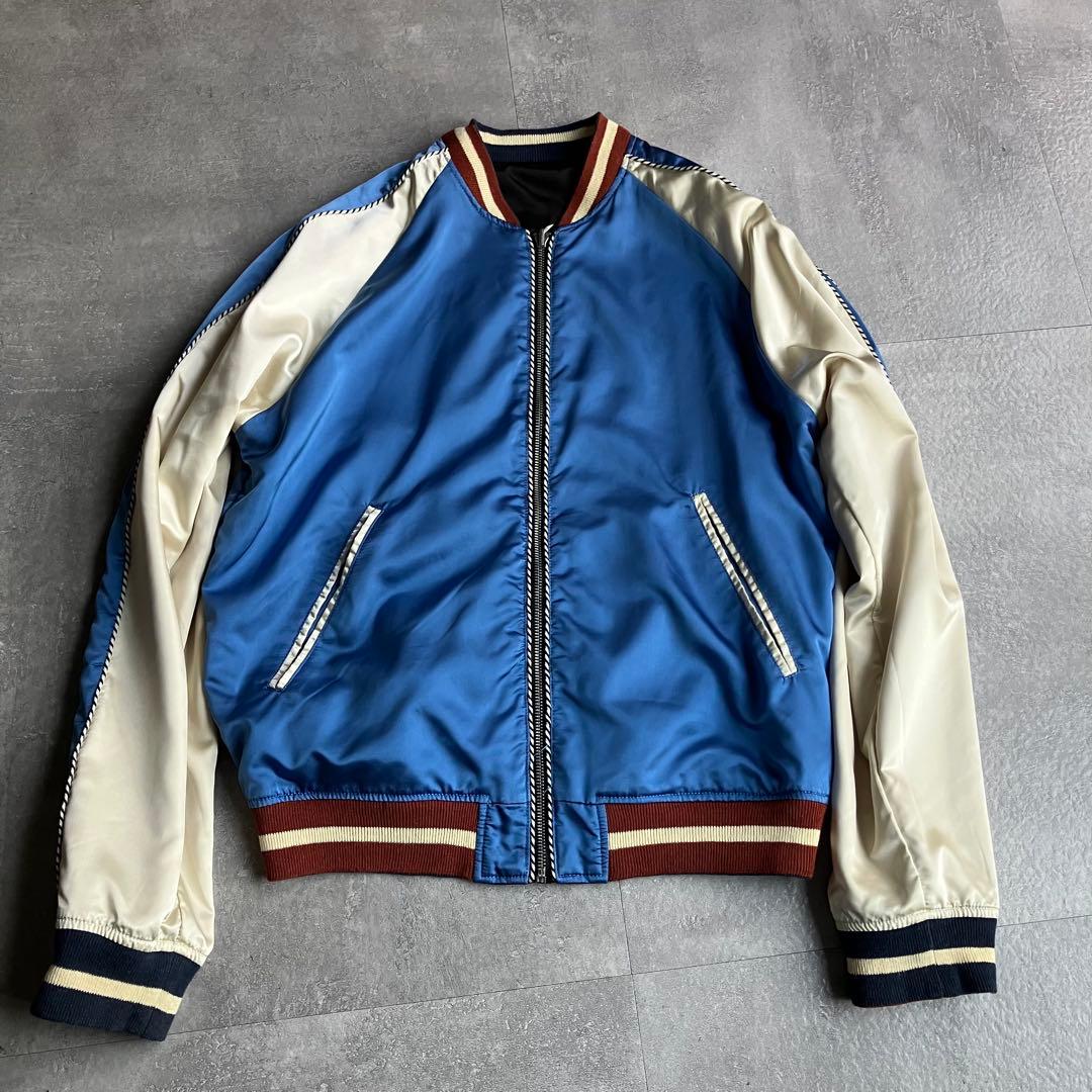 DIESEL スカジャン リバーシブル 龍 サテン生地 スーベニア 刺繍 M