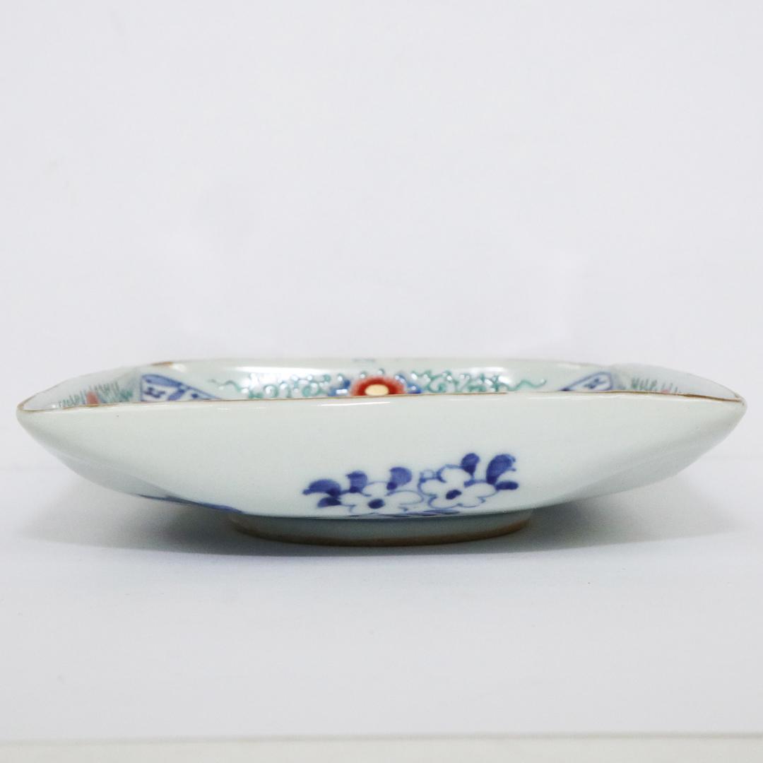 大明成化年製 角皿 5客 古伊万里 明治期