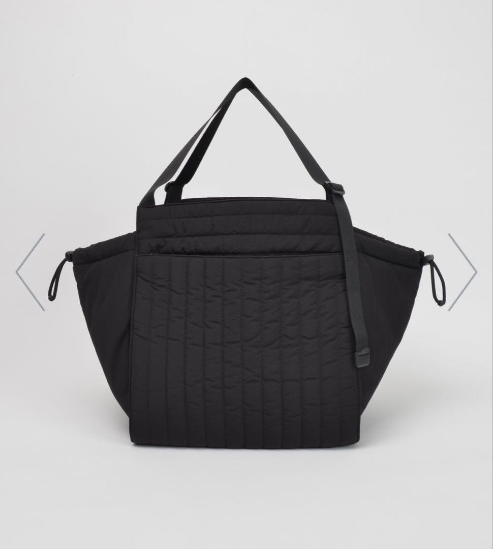 SOLPRESA ブラック 洗える キルティングトートマザーズバッグ(M) SUPERTHANKS BOX｜洗える キルティングトートマザーズバッグ(M