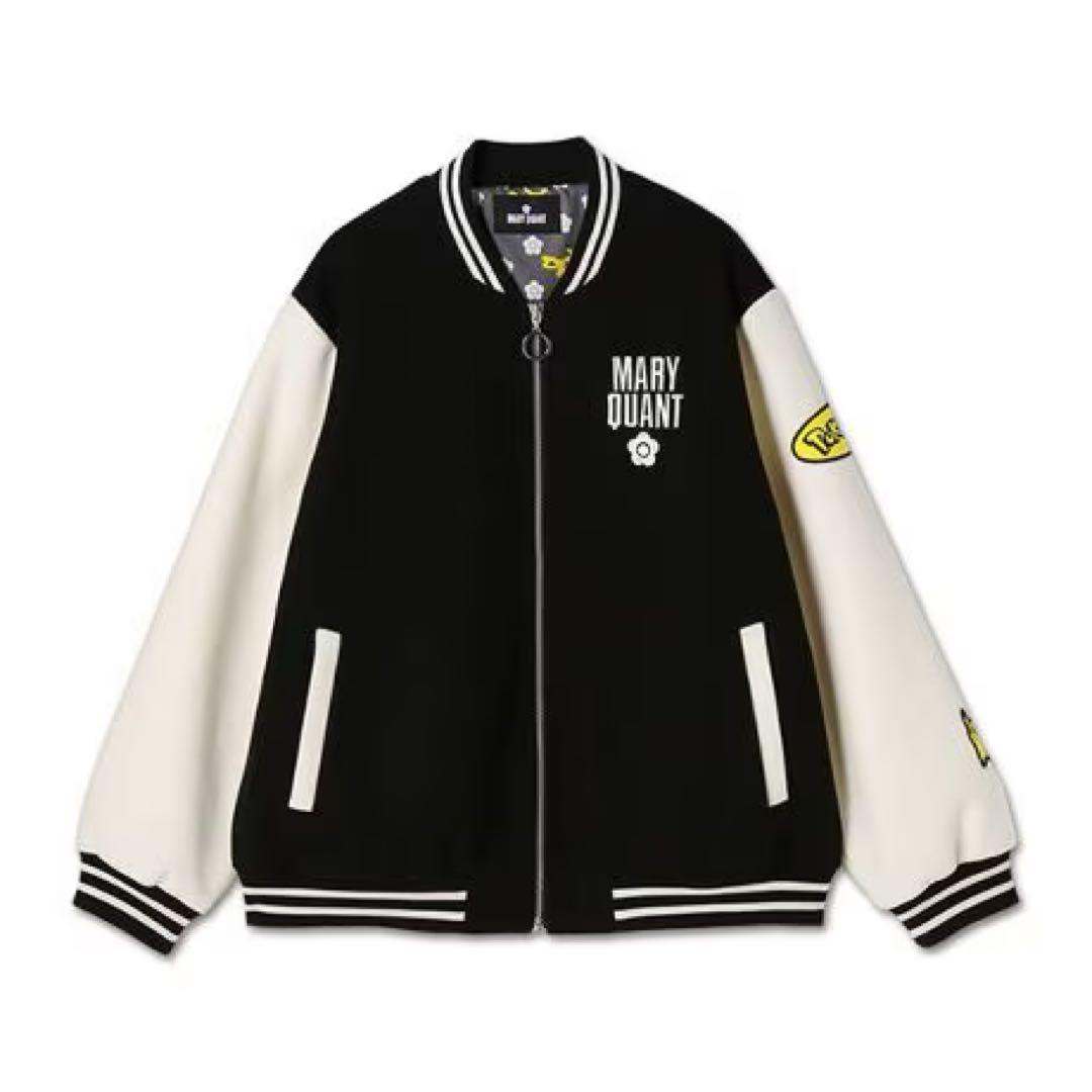 MARY QUANT マリクワ　ピカチュウロゴワッペン ブルゾン スタジャン ポケモン】ピカチュウとモルペコがマリークヮントのアイテムに登場