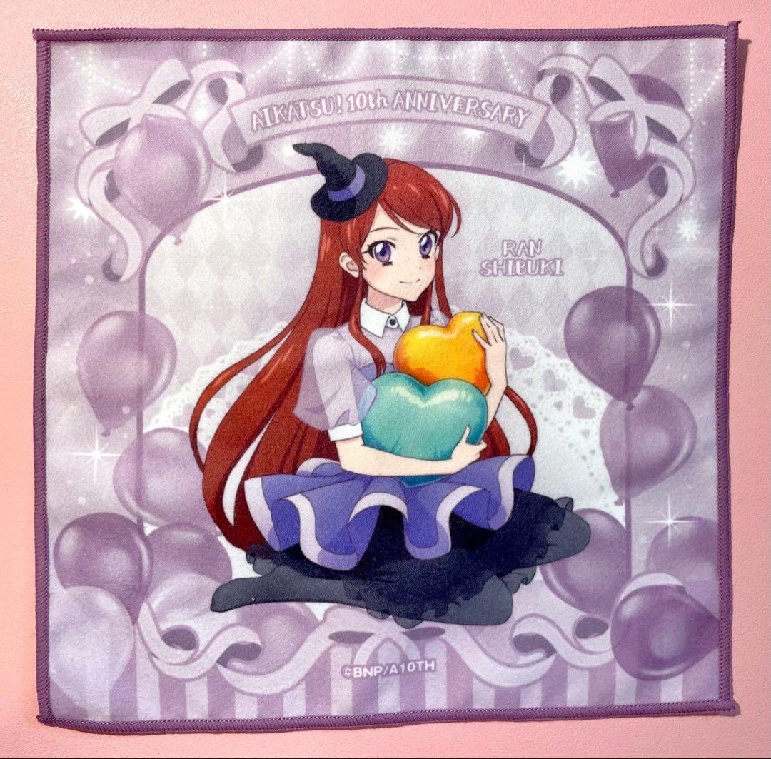 アイカツ！ 紫吹蘭 スパイシーアゲハ ハンドタオル ハンカチ 6枚セット