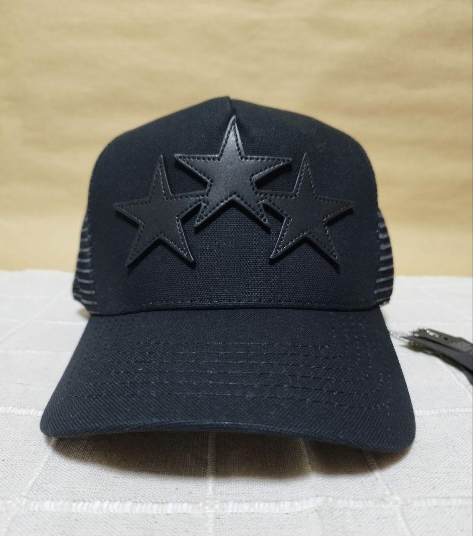 AMIRIアミリ ブラック 3スター トラッカーハット キャップ - メルカリ