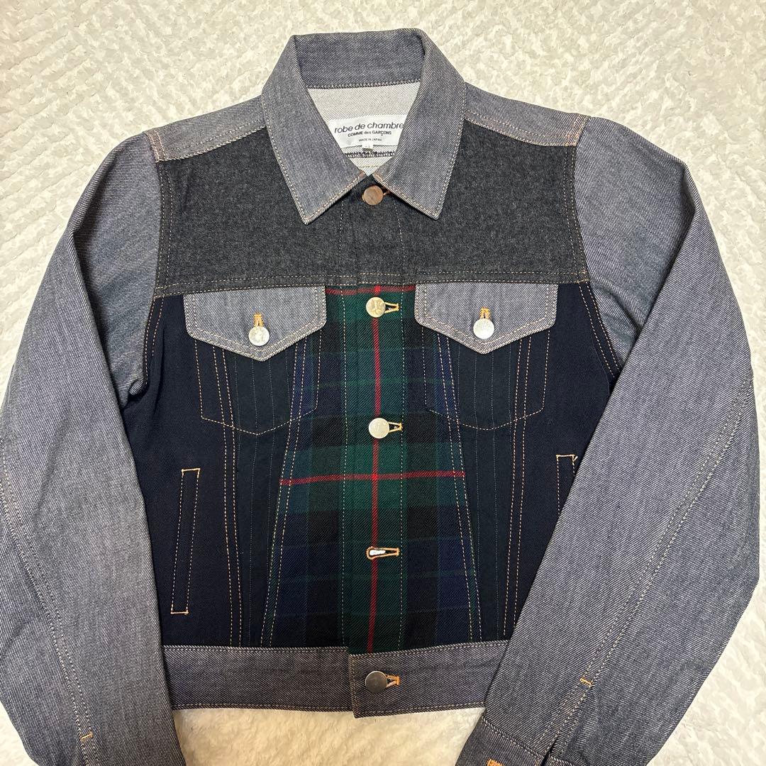 コムデギャルソン チェック柄 ジップ ジャケット M COMME des GARCONS