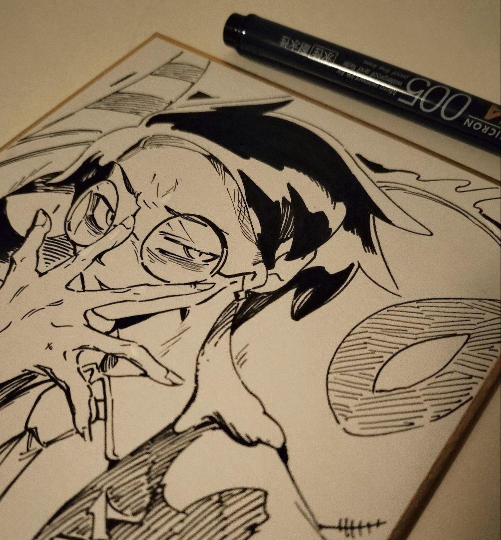 直筆】ポケモンZAのカラスバ【色紙イラスト】 - メルカリ