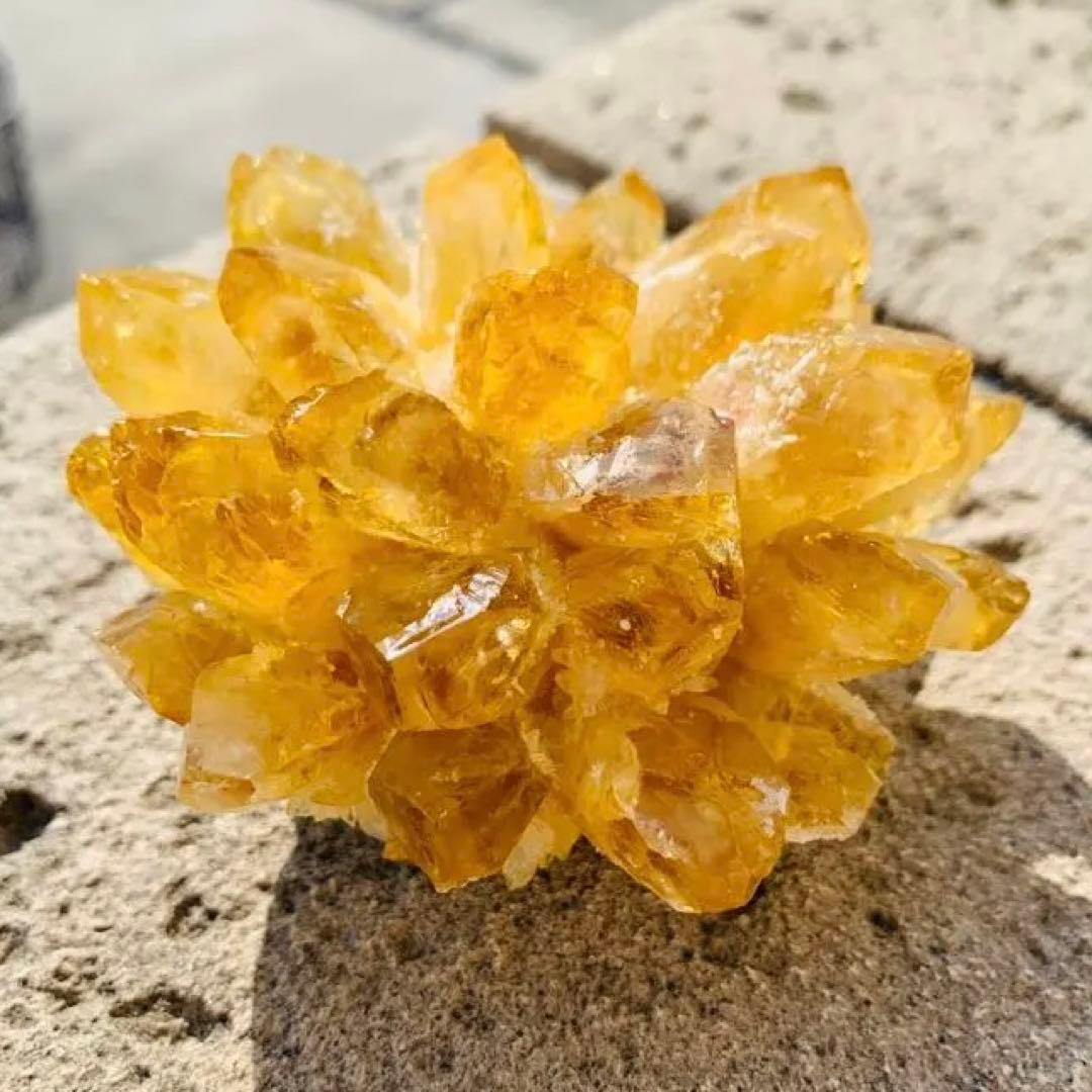 ⭐️魔除け開運の耀き⭐️】オレンジ色 ブラジル産 シトリン