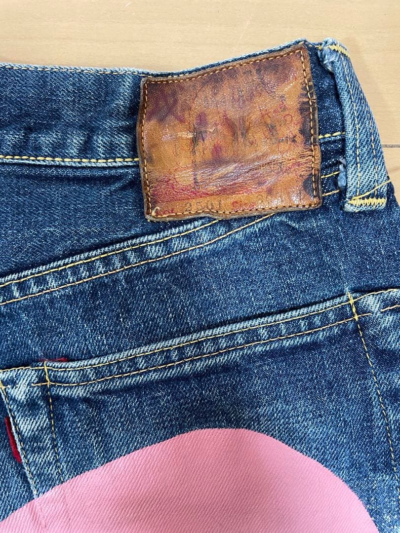 EVISU No.2 Lot.2501xx W30×L35 ピンク大黒 初期 - メルカリ