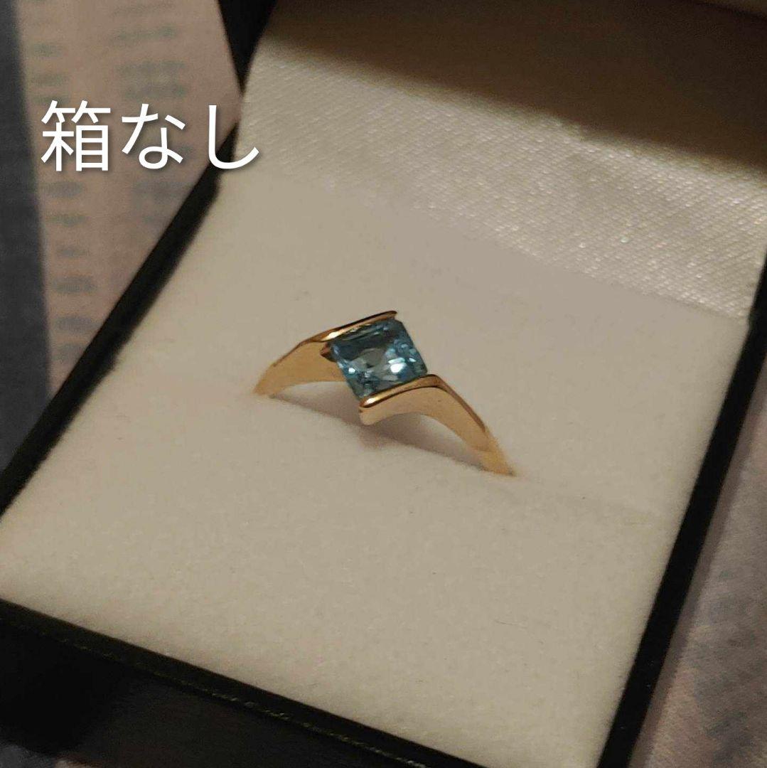 ゴールドとブルートパーズ指輪 WEB＆数量限定】SCENT OF FLOWER RING K18 イエローゴールド ブルー