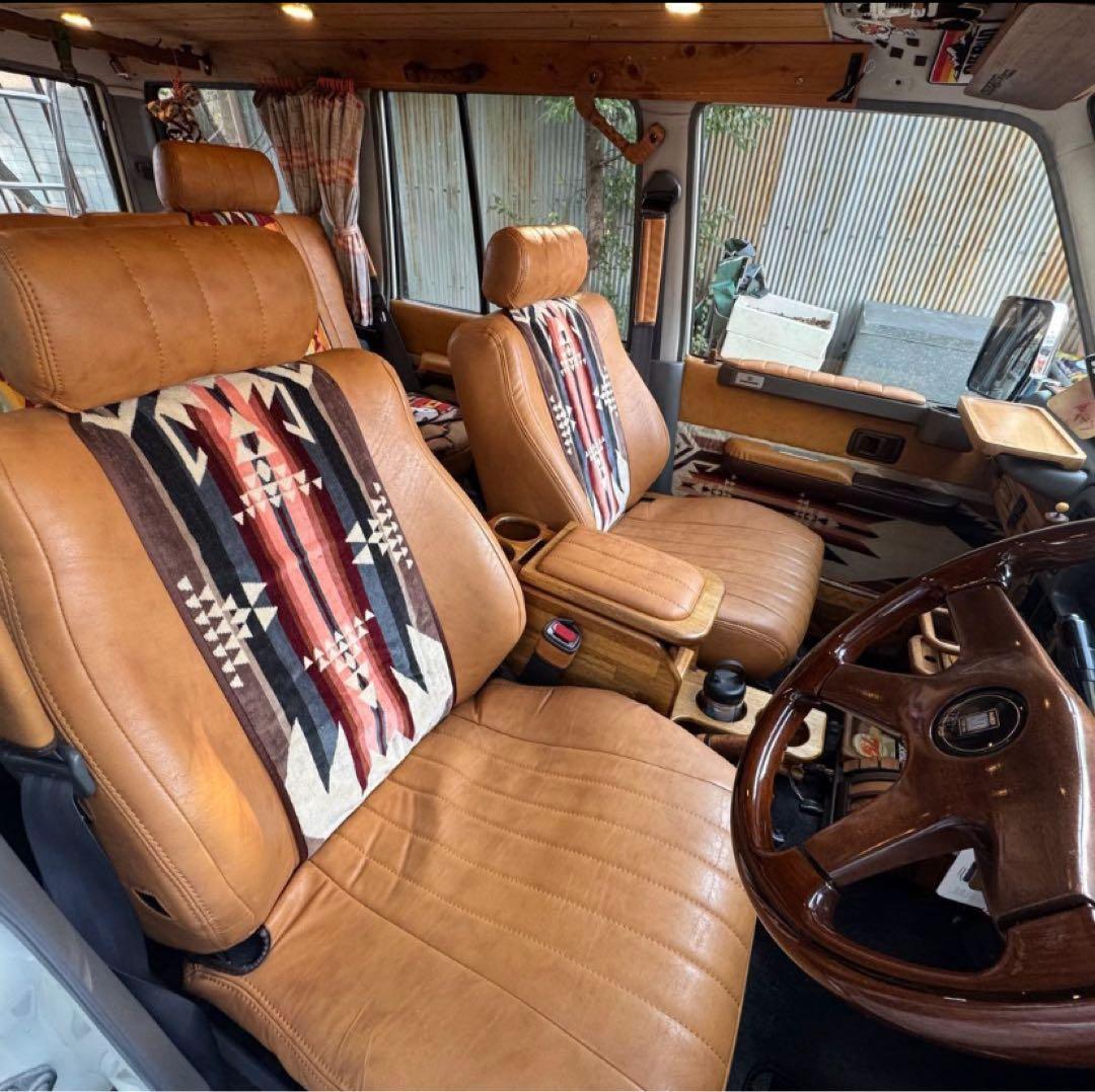 ③ 78プラド ペンドルトン シートエプロン 2枚セット ランクル ジムニー