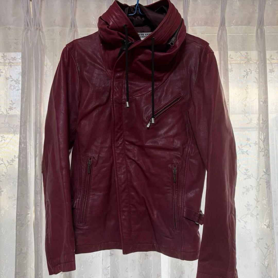 キャサリンハムネット レザージャケット Mサイズ - メルカリ