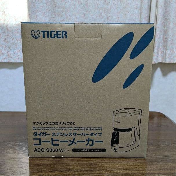 TIGER コーヒーメーカー ACC-S060 W Amazon | タイガー コーヒーメーカー 6杯用 ステンレス サーバー