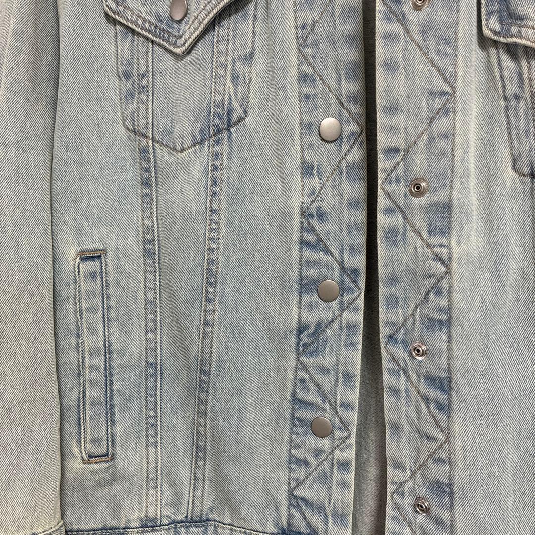 阿部礼子さん着用　オーバーサイズデニムジャケット ライトブルー
