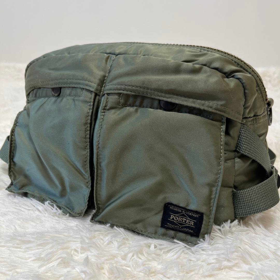 希少】ポーター タンカー ウエストバッグ セージグリーン カーキ