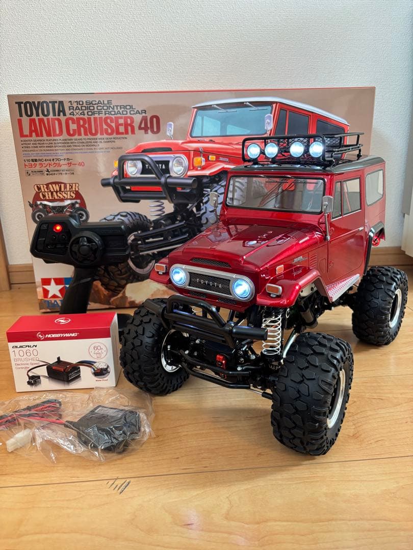 新品！4WS！防水！】タミヤ CR-01 トヨタ ランクル40 フルセット