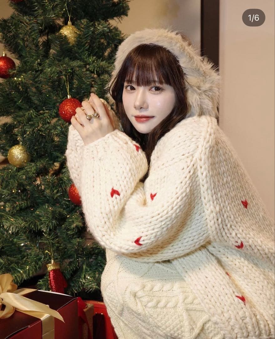 THETOE ハートカーディガン クリスマスボックス