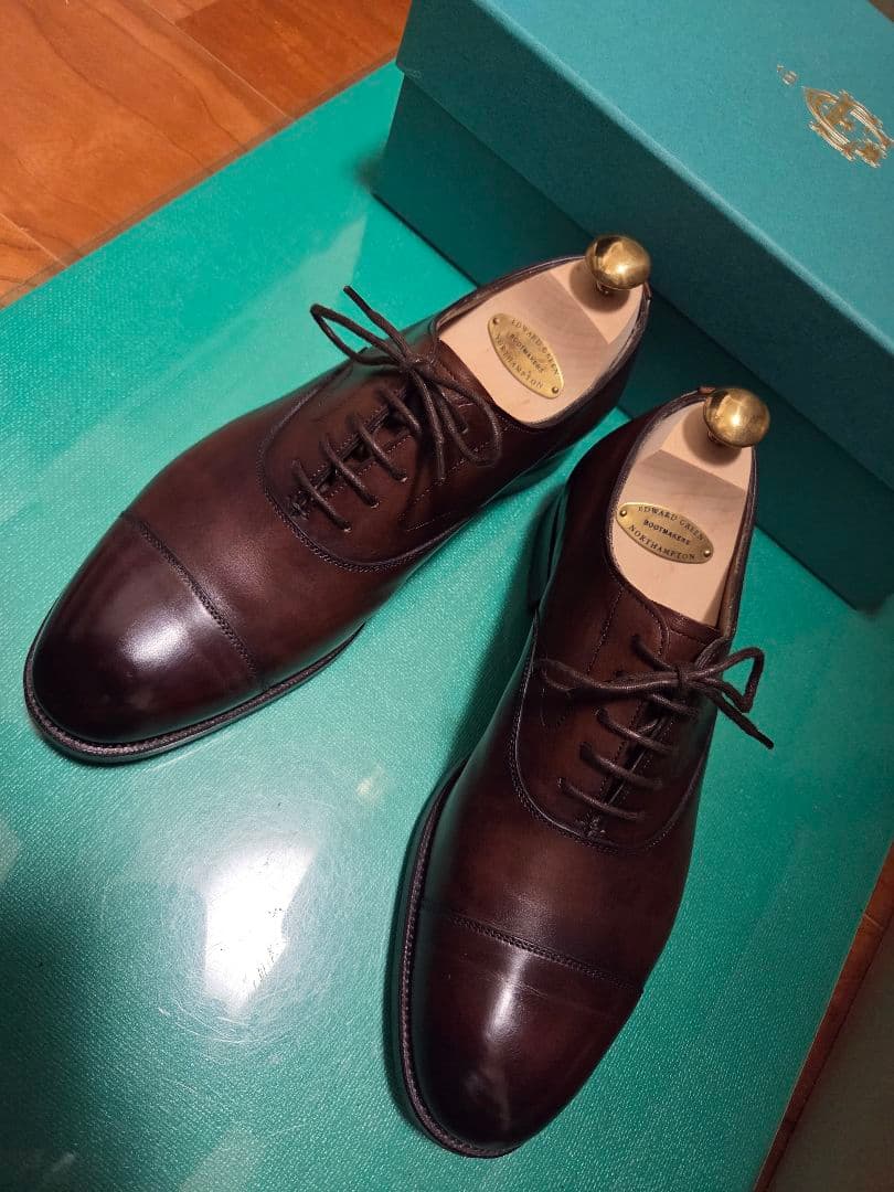 極美品【エドワードグリーン】ドレスシューズ 高級革靴 濃茶 6.5 英国