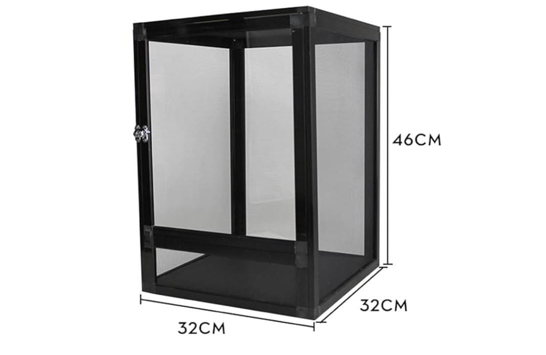 カメレオン 飼育 メッシュ ケージ 爬虫類 レイアウト 32×32×46cm