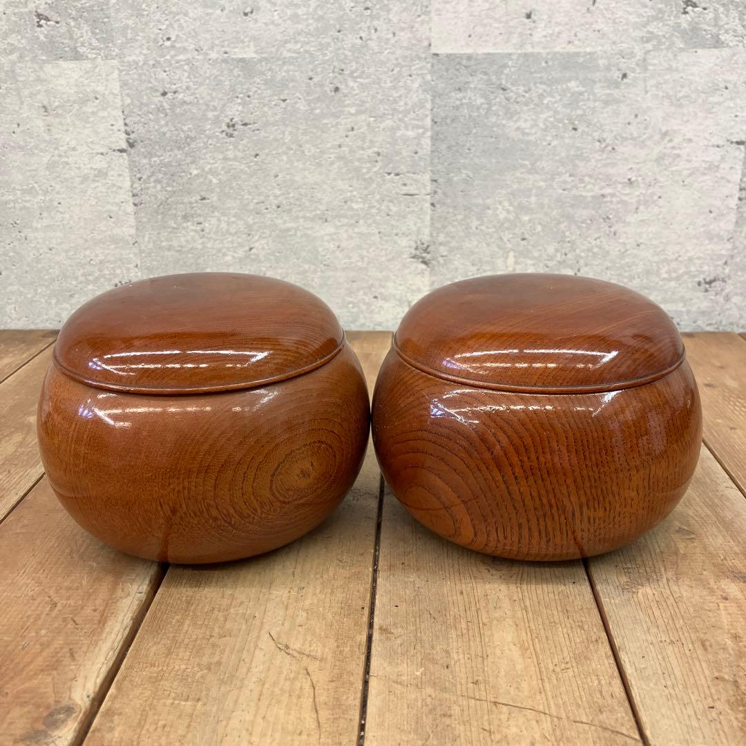 囲碁の駒 白石（黒石）＆ 碁笥 セット 木箱付き 囲碁の駒 白石（黒石）