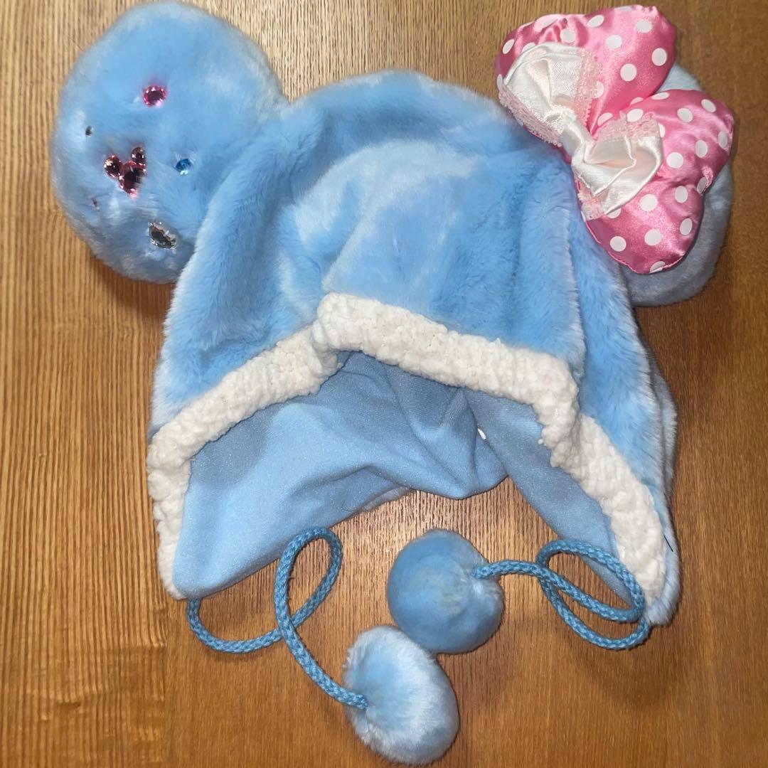 ディズニー ミニー 水色 ファンキャップ - メルカリ