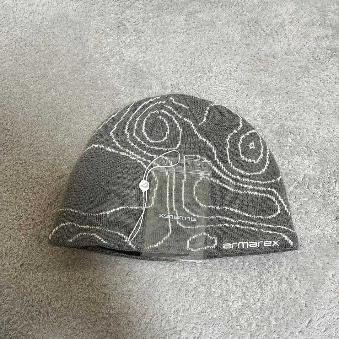 armarex 地形模様 ニット帽 グレー - メルカリ
