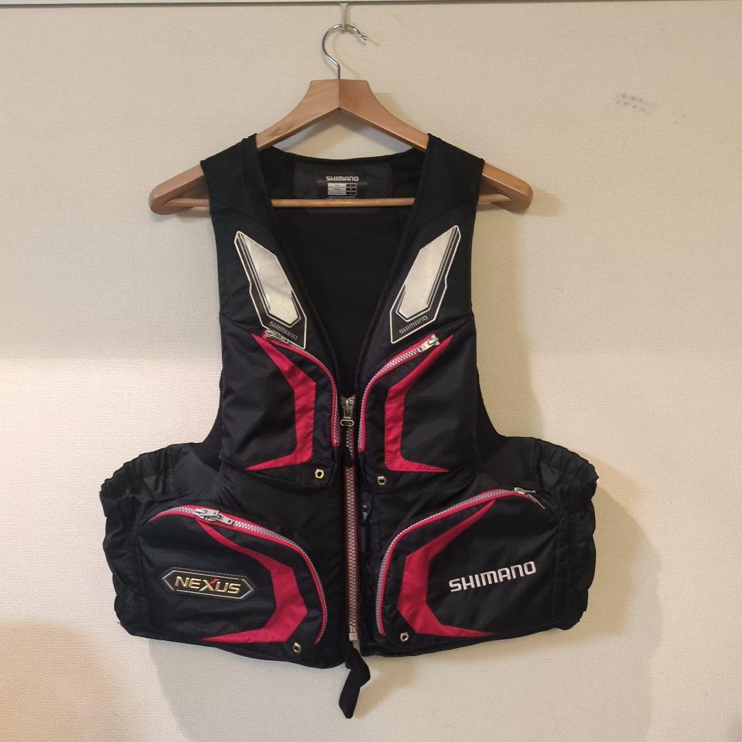 美品 SHIMANO NEXUS フィッシングベスト L SHIMANO NEXUS フィッシングベスト LL レッド vf-152g - メルカリ
