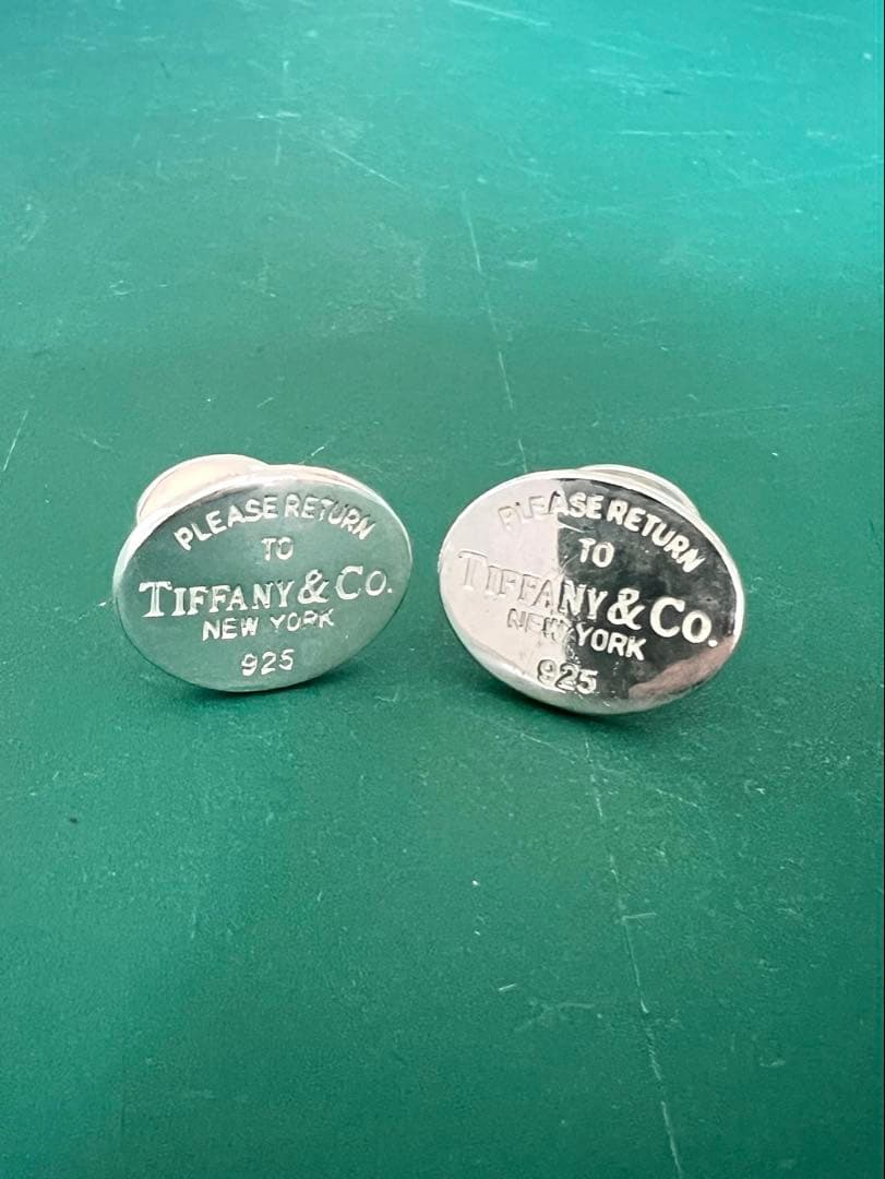 Tiffany シルバー カフリンクス リターン ティファニー カフス TIFFANY&Co.（ティファニー） 【美品】ティファニー リターントゥ