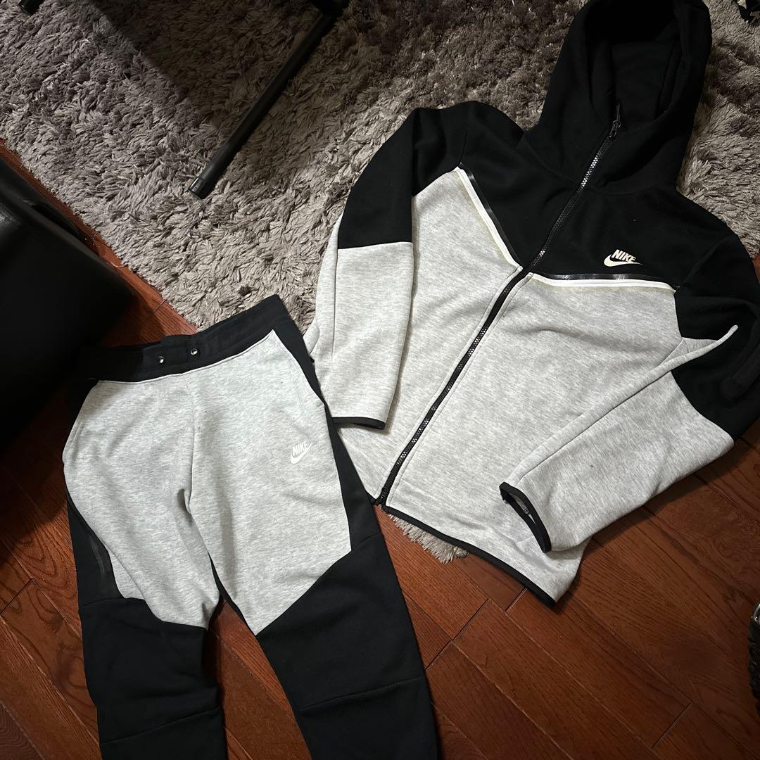 Nike ナイキ セットアップ テックフリース グレー/ブラック ukドリル