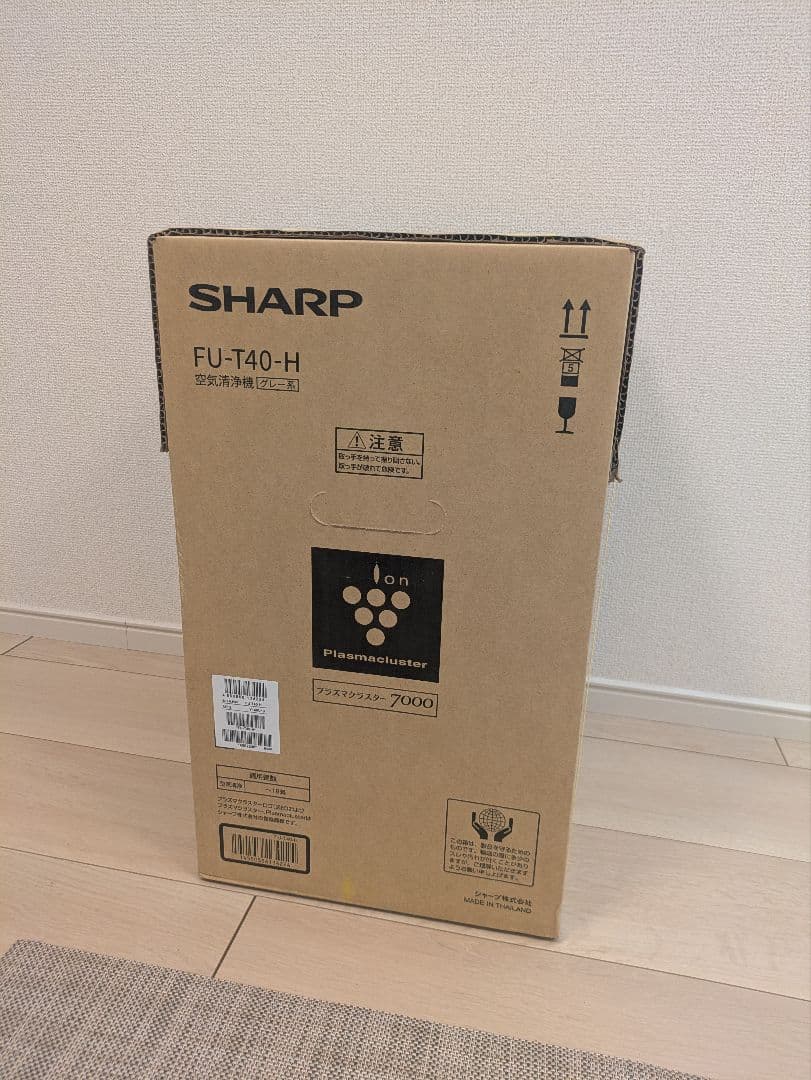 【新品未使用】SHARP FU-T40-H 空気清浄機 グレー系 シャープ FU-T40-H [グレー系] 価格比較 - 価格.com