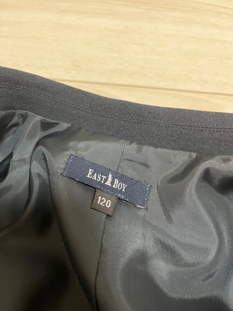 みい様専用 新品 イーストボーイ 120 男の子 フォーマル6点セット紺色