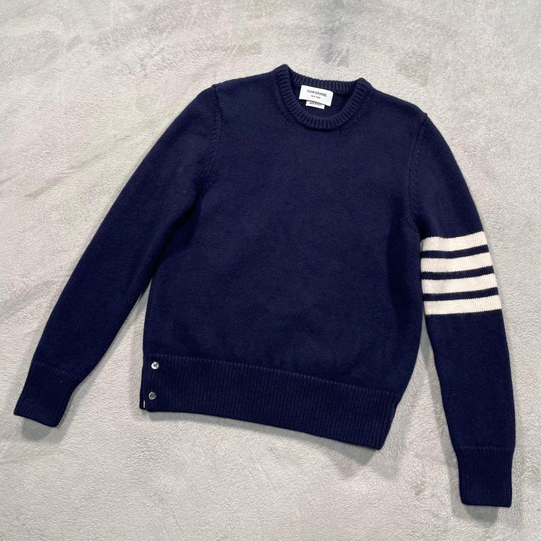 トムブラウン 4bar クルーネックニット ロブスター ネイビー 1 - メルカリ