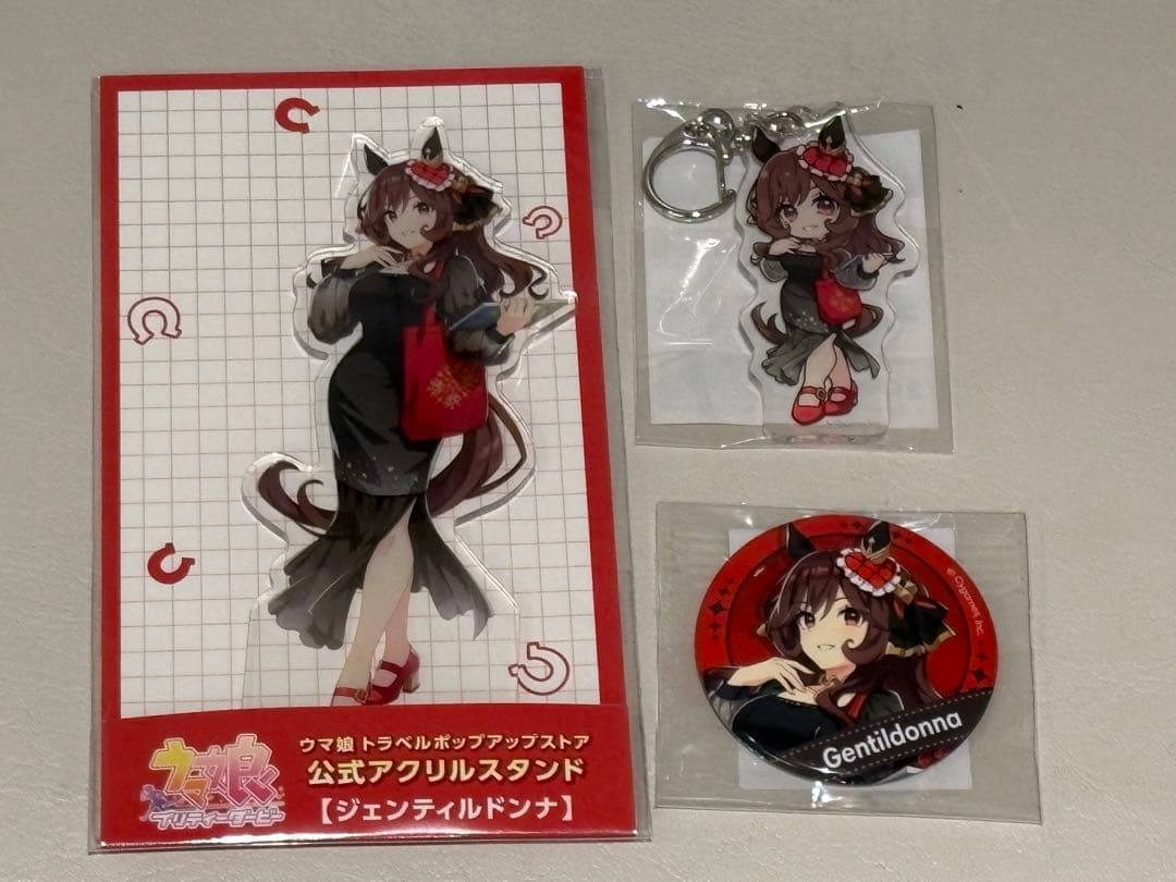 ジェンティルドンナ 缶バッジ アクリルスタンド アクキー トラベル