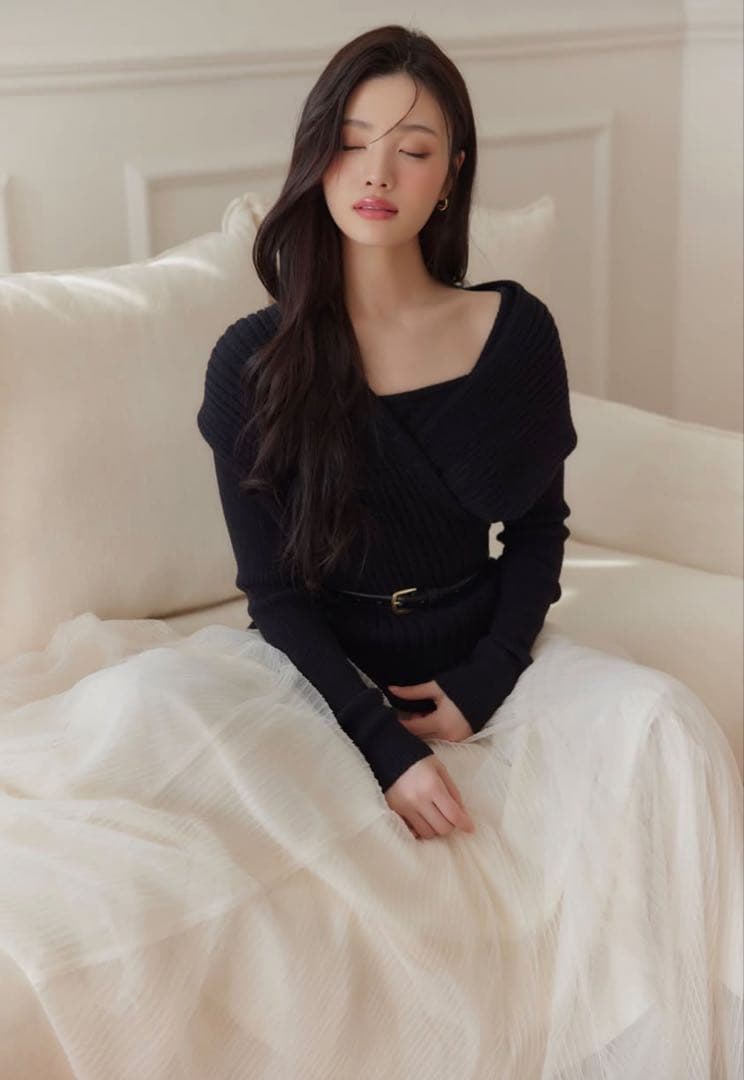 poláura ポローラ ベルトセットカシュクールオフショルダーニット ベルトセットカシュクールオフショルダーニット – poláura OFFICIAL