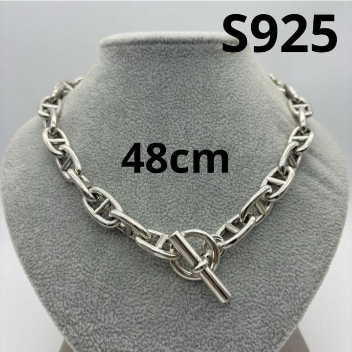 TGM シルバー 925 ネックレス シェーヌダンクル マンテル S925 刻印