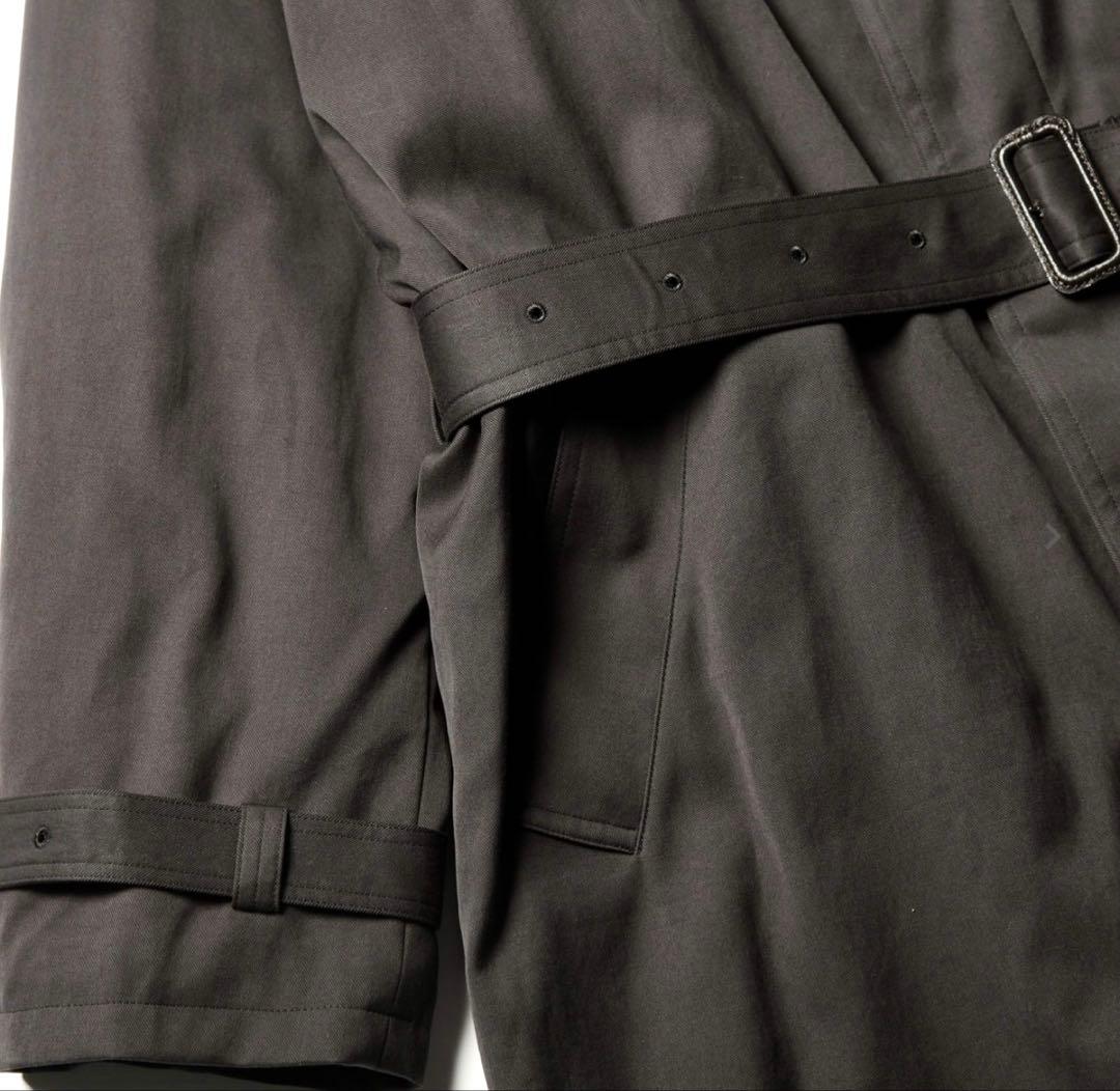 AURALEE シャンブレーツイル 中綿 ステンカラー パテッド コート