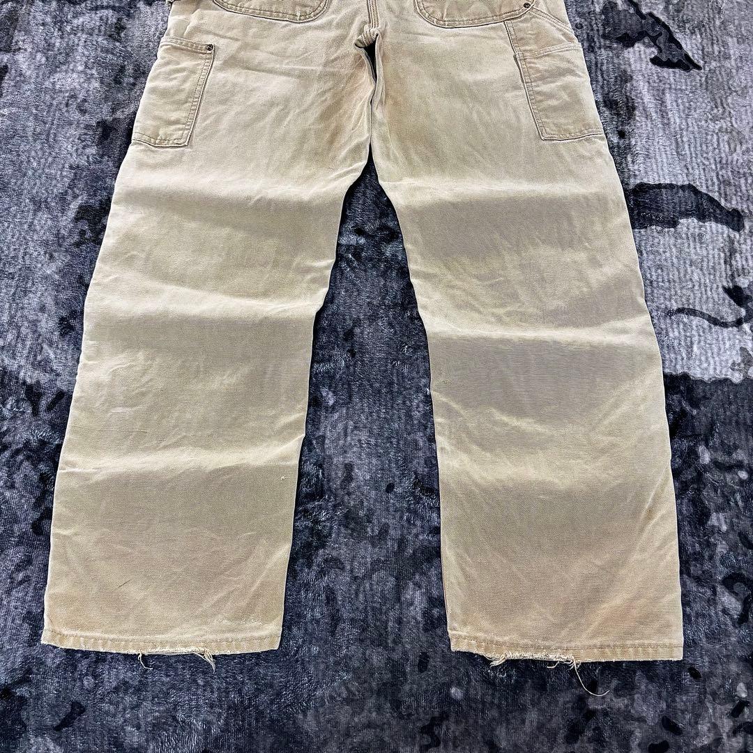 極上フェード USA製 ダック地 金ボタン YKKジップ 32×32 ゆるだぼ