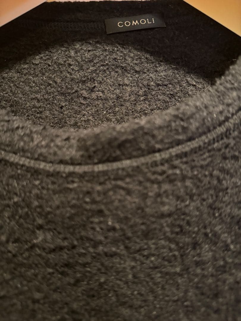 COMOLI 21AW シルクフリース長袖クルー navy 3 - メルカリ