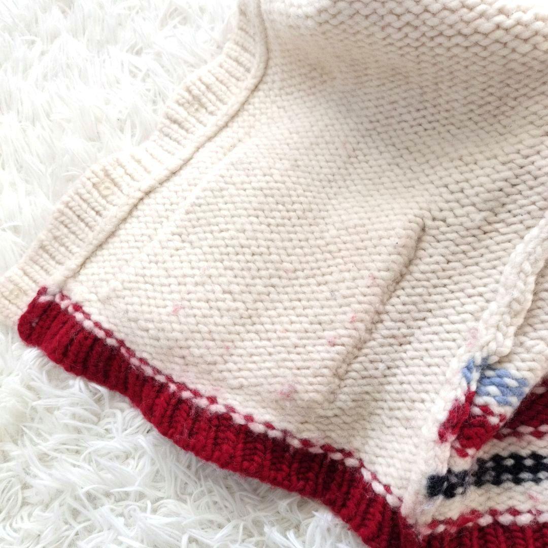 希少】カールヘルム カウチンセーター テディベア ワッペン ユニ